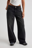 Mid Rise Baggy Jean, MIDNIGHT BLACK - alternate image 2