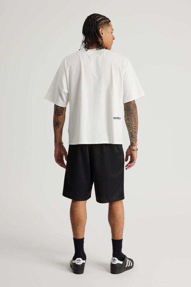 Open Gallery Soccer Short, BLACK JACQUARD PATTERN