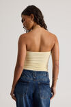 Leni Longline Gathered Bandeau, BUMBLE YELLOW - alternate image 3