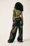 Wide Waistband Trackpant, NTN SUN FADED BLACK - alternate image 1