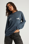 Open Gallery Long Sleeve Boxy Tshirt, OG WASHED SEAL/OG PATCH - example image 4