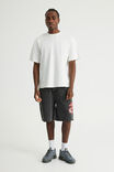 Notion Carpenter Denim Short, BLACK IRON/MUTLI PLACEMENT - example image 2