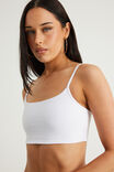 Snatched Crop Cami, WHITE - example image 4