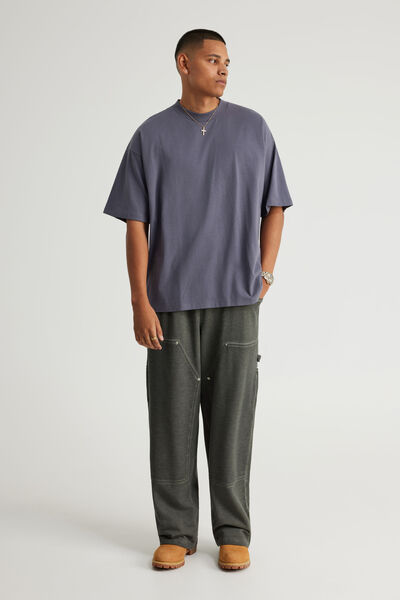Baggy Trackpant, NTN OIL WASH BLACK