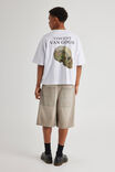 Half Half El Grande Denim Short, SANDY GREY - alternate image 3
