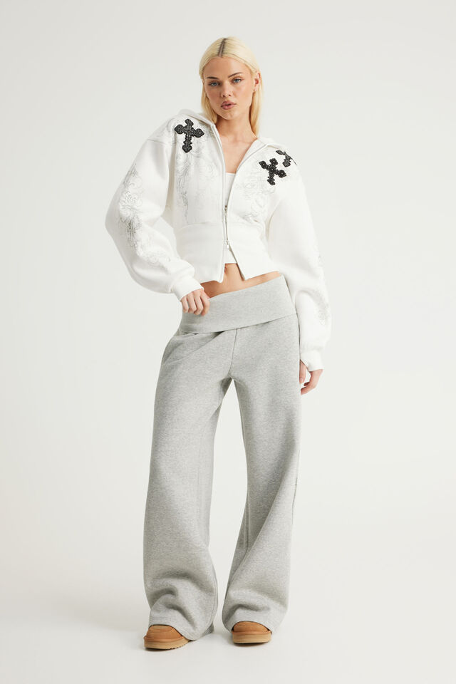 Notion Corset Zip Through Hoodie, NTN CLOUD/GOTHIC