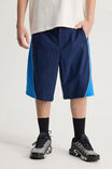 Half Half Panelled Boardshort, SEAL/WAVE PANELLING - alternate image 1