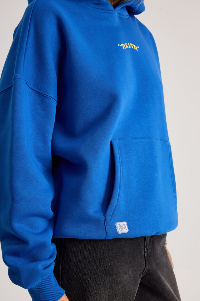 Harley Slouchy Hoodie, ELECTRIC BLUE/TLK LTR