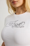 Fitted Graphic Tee, WHITE/ANGEL - alternate image 4