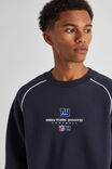 Panelled Nfl Crew, LCN NFL NAVY BLAZER/GIANTS PANELLING - alternate image 4