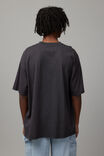 Oversized Music Merch T Shirt, LCN MT WASHED BLACK/BIGGIE KING OF NY - alternate image 3