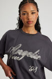 Oversized Graphic Tee, WASHED BLACK/ANGELIC - alternate image 4