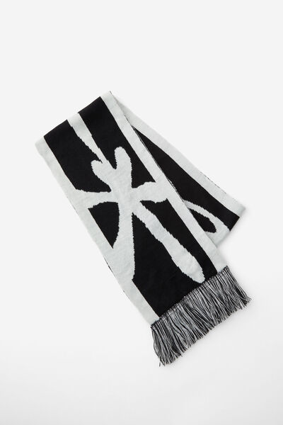 Notion Scarf, BLACK/WHITE