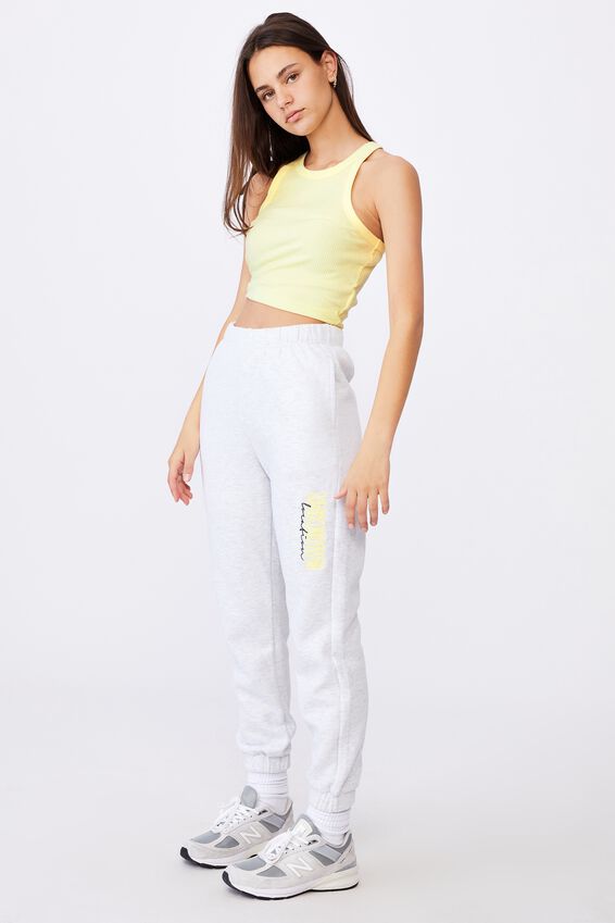 Super High Rise Trackpant, SILVER MARLE/UNKNOWN LOCATION