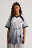 V Neck Sports Jersey, WHITE/EUROSTAR - alternate image 5
