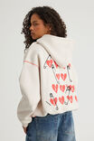 Music Merch Boxy Hoodie, LCN BRA LIGHT STONE/OLIVIA RODRIGO - alternate image 3