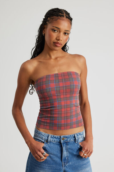 Graphic Bandeau, PLAID CHECK