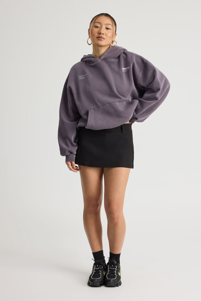 Tailored Mini Skort, BLACK