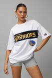 Oversized Nba Panelled T Shirt, LCN NBA WHITE PANEL/GOLDEN STATE WARRIORS - alternate image 2