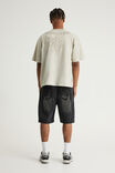 Notion Baggy Denim Short, BLACK VEIL/GHOST GRAPHIC - example image 5