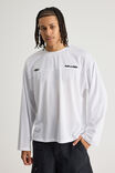 Open Gallery Long Sleeve Mesh Tshirt, OG WHITE/GALLERY PANEL - alternate image 2