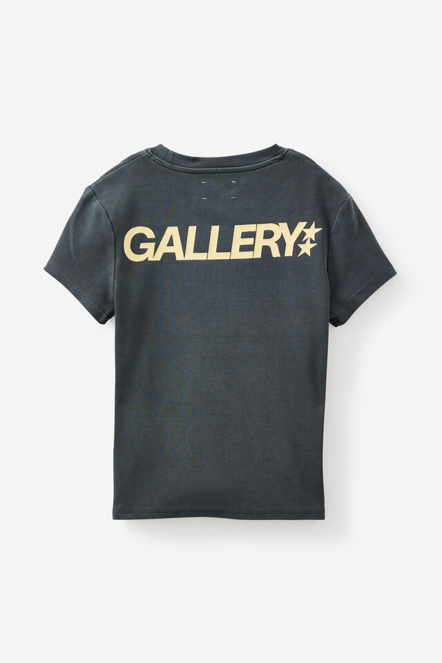 Fitted Graphic Tee, WASHED NAVY/OPEN GALLERY