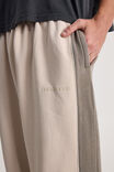 Half Half Baggy Trackpant, HH WASHED BEIGE/PANELLED Y2K - alternate image 4