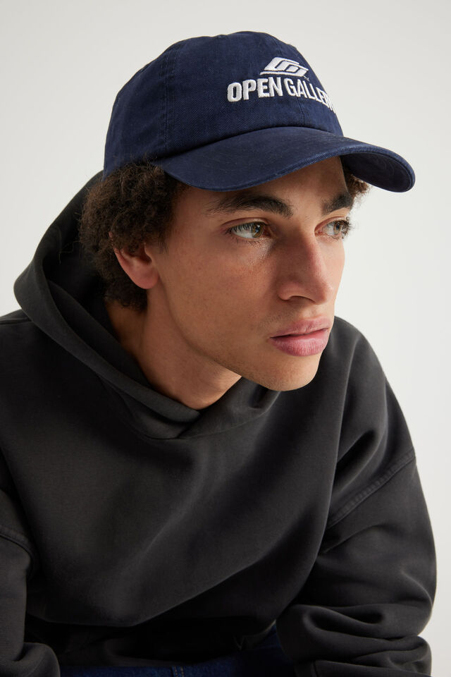 Open Gallery Dreamer Emb Dad Cap, OPEN GALLER NAVY WHT EMB
