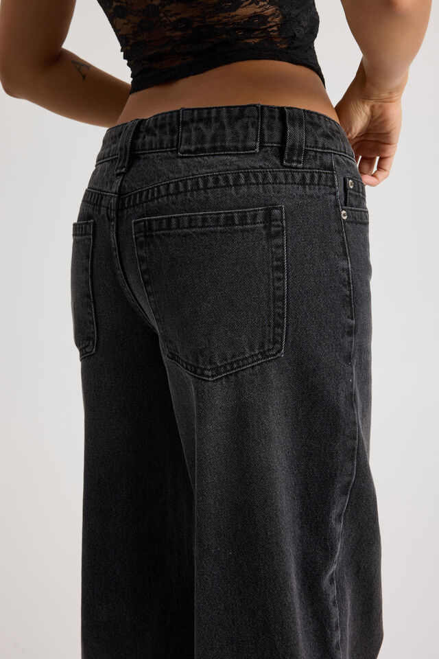 Low Rise Relaxed Jean, MIDNIGHT BLACK
