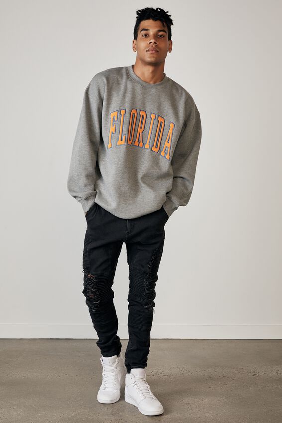 Moto Denim Cuffed Jean, ALMOST BLACK DISTRESSED