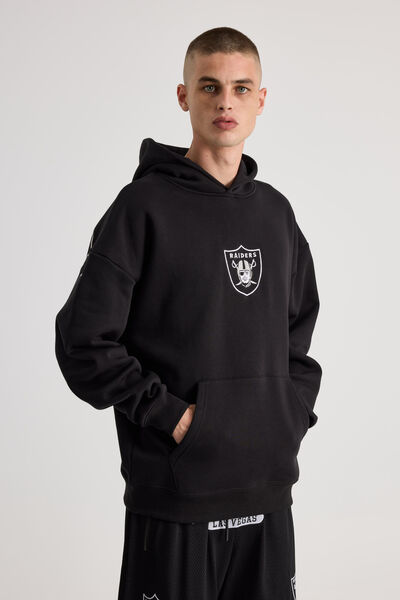 Nfl Hoodie, LCN NFL BLACK/RAIDERS SUPERSCRIPT