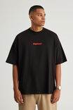 Box Fit Music Merch T Shirt, LCN BRA BLACK/TUPAC AMBITIONZ - alternate image 3
