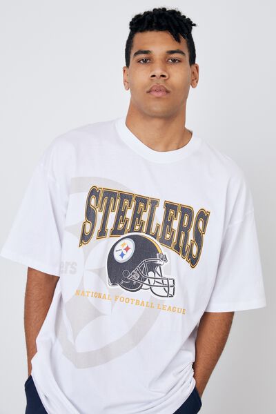 Oversized Nfl T Shirt, LCN NFL WHITE/STEELERS OS