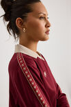Notion Long Sleeve Fitted Sports Jersey, CHERRY LACQUER/NOTION - alternate image 4