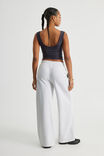 Classic Wide Leg Trackpant, SILVER MARLE - alternate image 3
