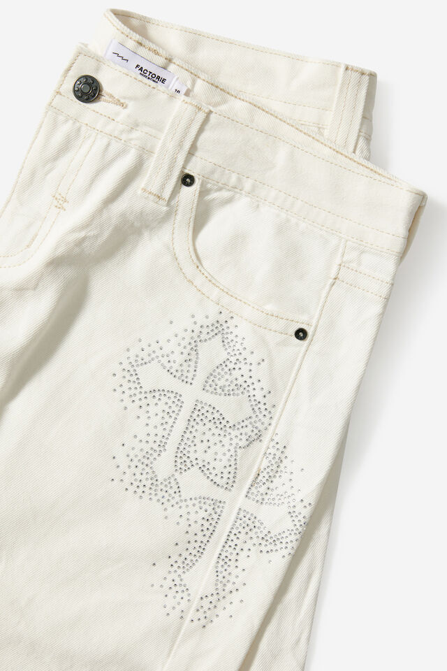Luca Low Rise Jean, MOONSTONE