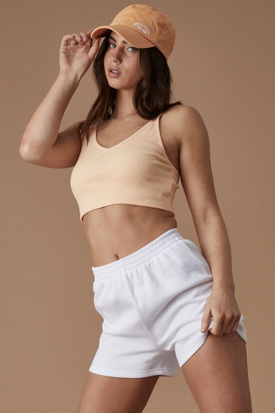Hype Fleece Short, WHITE