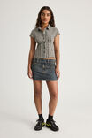 Dakota Denim Skirt, GASOLINE BLUE - alternate image 2