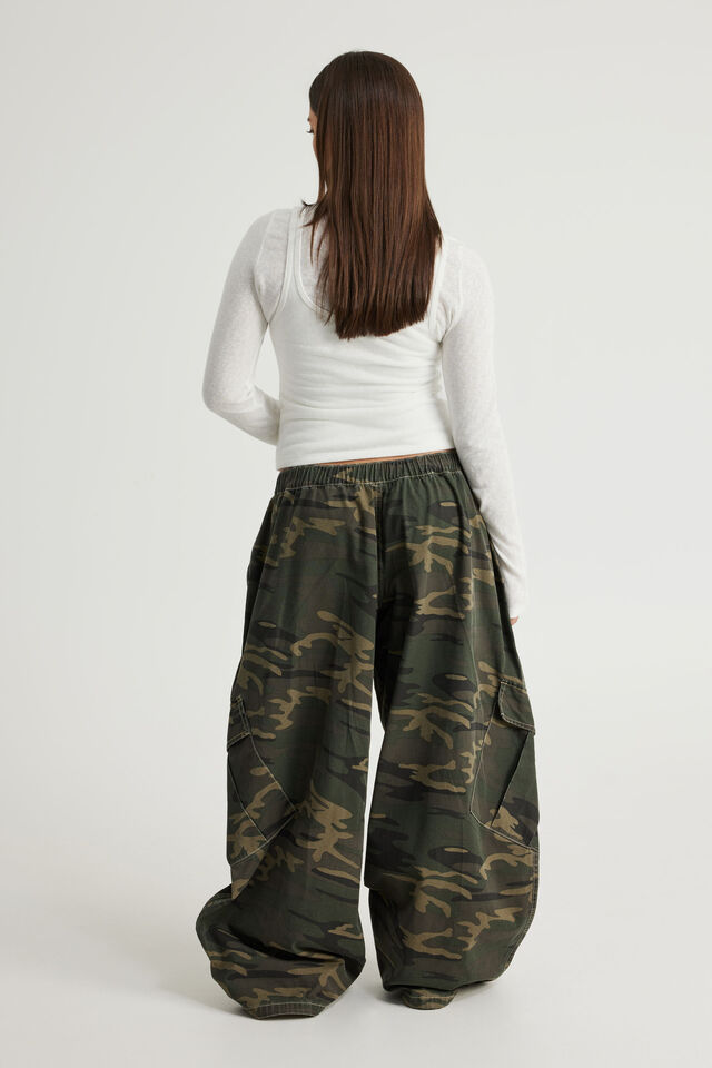 Jumbo Notion Pant, GREEN CAMO