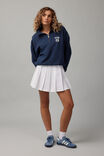 Slouchy Graphic Qtr Zip, NAVY BLAZER/NYC - alternate image 2