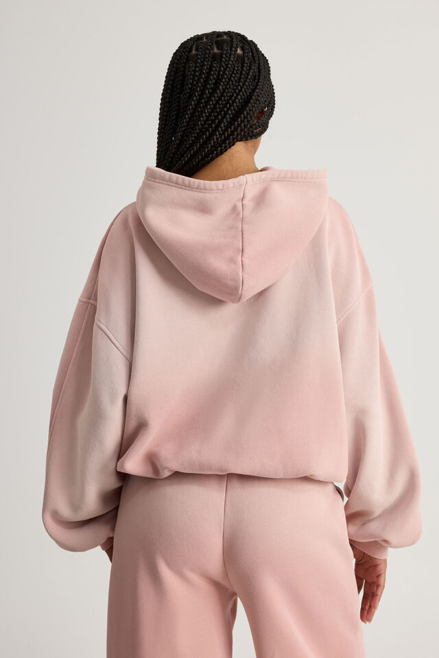 Notion Boxy Hoodie, NTN WASHED MUTED PINK/REBORN