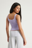 Authentics Scoop Rib Tank, CRISP LILAC - example image 3