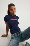 Fitted Graphic Tee, WASHED NAVY/NTN WORD MARK - alternate image 4