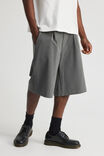 Open Gallery Pleated Woven Short, GREY PINSTRIPE - alternate image 1
