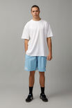 Basic Oversized T Shirt, WHITE - alternate image 4