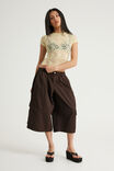 Lace Fitted Tee, LEMON BUTTER - example image 2