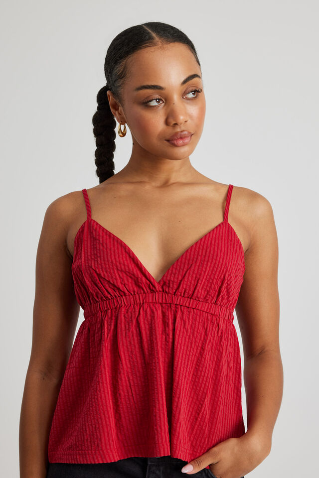 Charlotte Cross Over Cami, RED