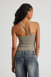 One Shoulder Buckle Top, KHAKI MIST - alternate image 3