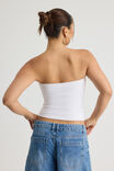 Authentics Longline Bandeau, WHITE - alternate image 3