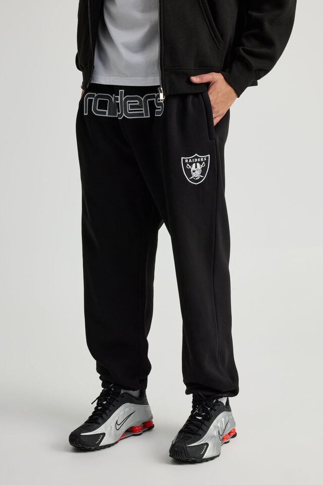 Nfl Track Pant, LCN NFL BLACK/RAIDERS WORLDWIDE